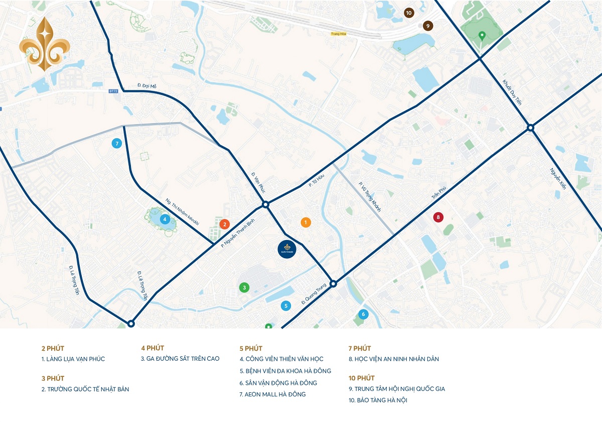 vị trí dự án elite tower vạn phúc