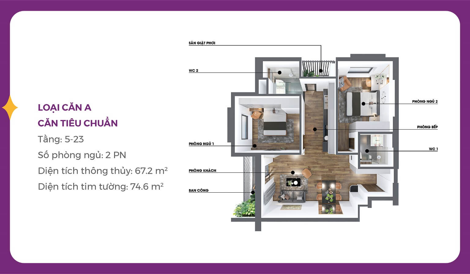 thiết kế căn hộ mia center point đà nẵng