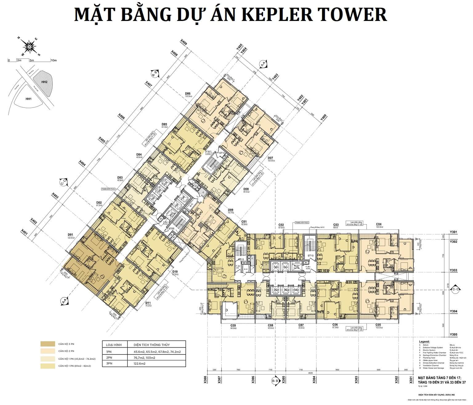 Mặt Bằng Kepler Tower Mỗ Lao – Không Gian Sống Đẳng Cấp