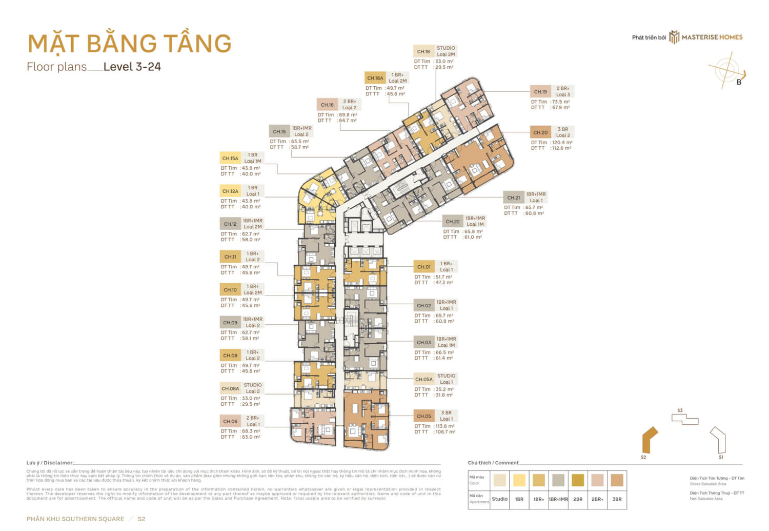 mặt bằng dự án masteri trinity square ocean park 2