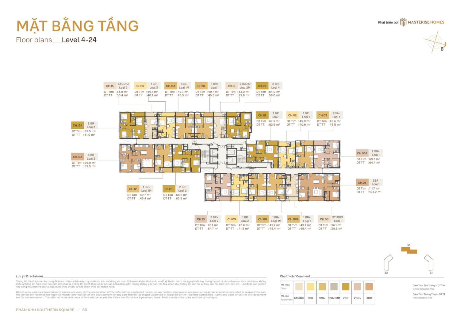 mặt bằng dự án masteri trinity square ocean park 2