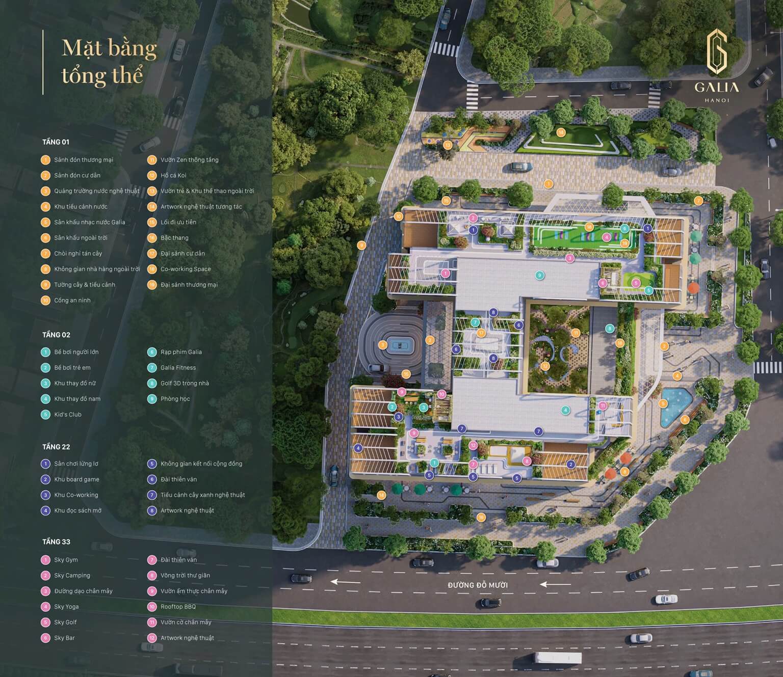 tiện ích dự án galia hà nội yên sở