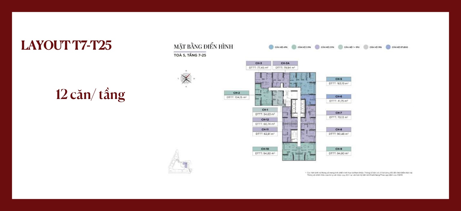 mặt bằng dự án sun feliza suites cầu giấy