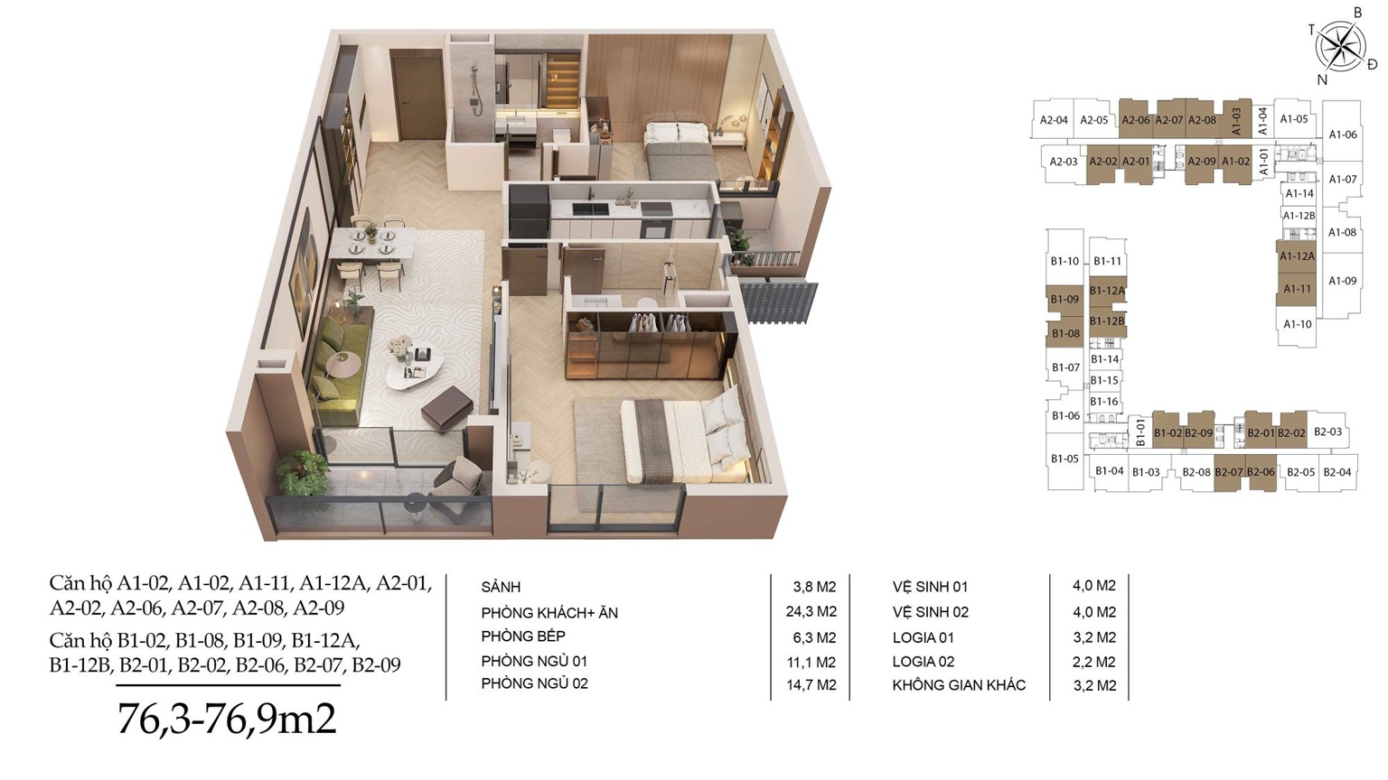 thiết kế căn hộ long biên central