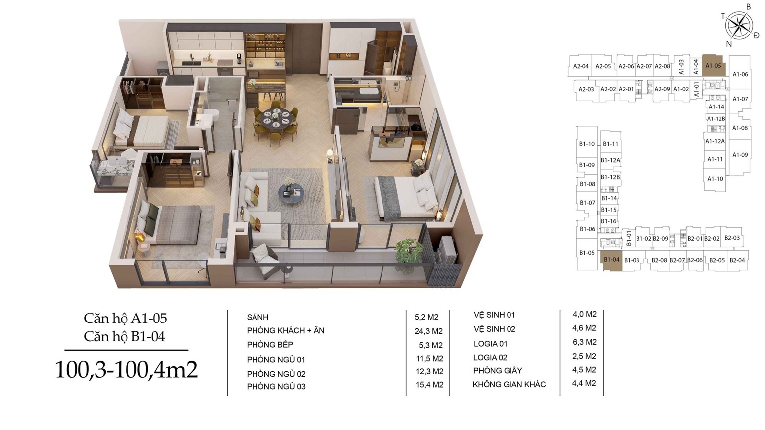 thiết kế căn hộ long biên central