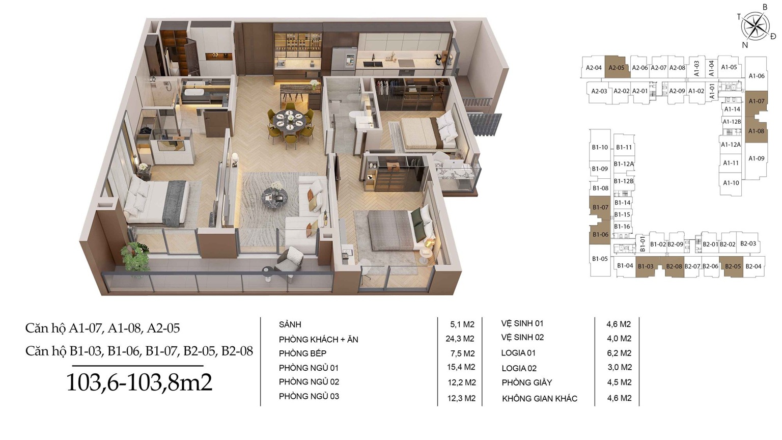 thiết kế căn hộ long biên central