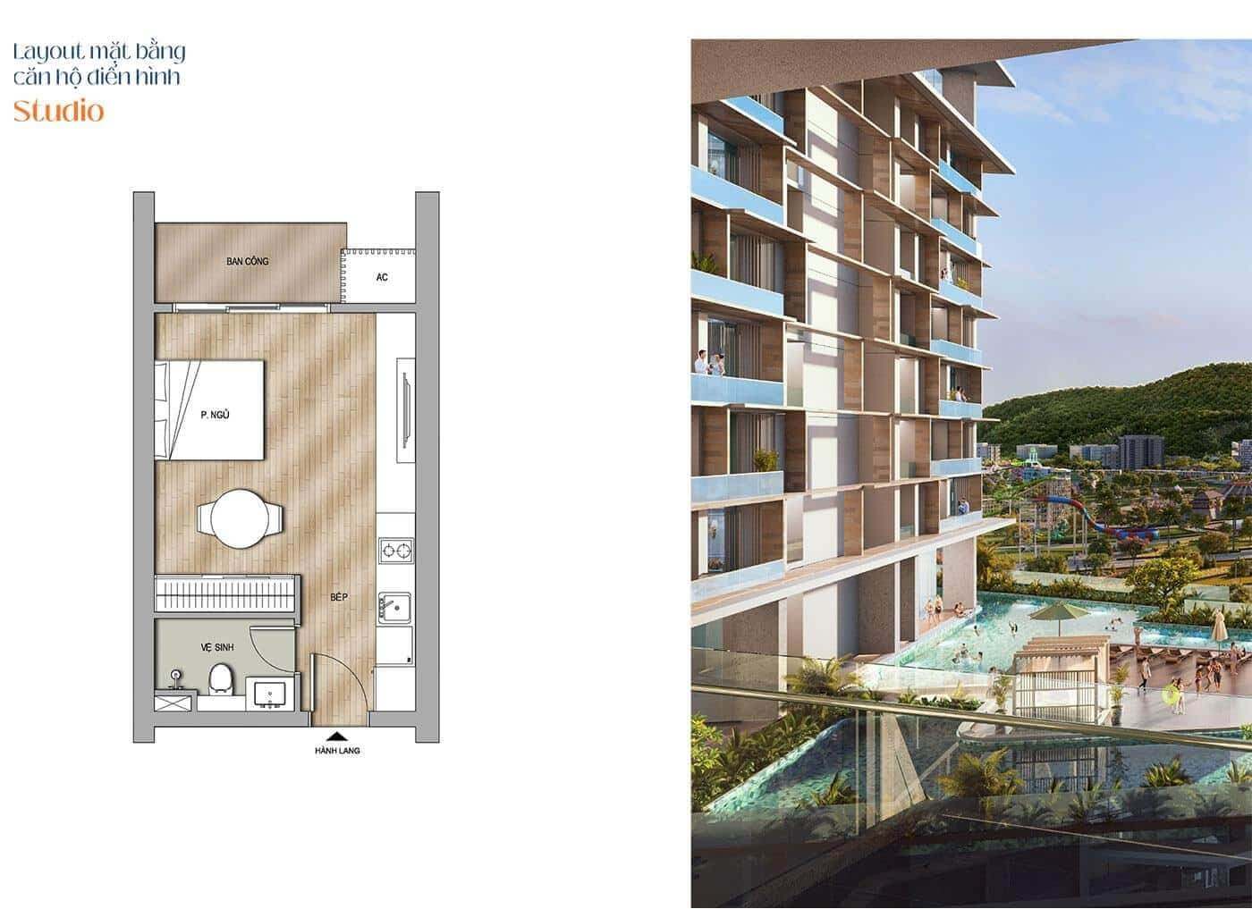 thiết kế căn hộ sun porto town hạ long
