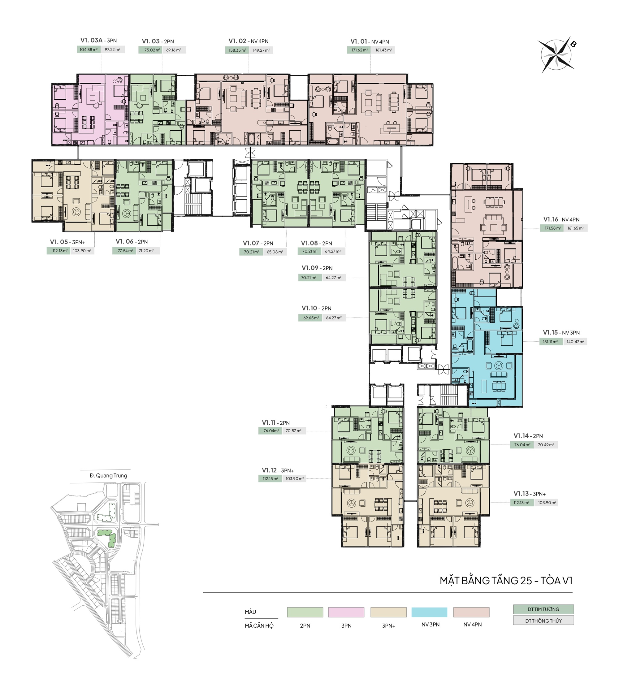 mặt bằng chung cư the vista văn la hà đông